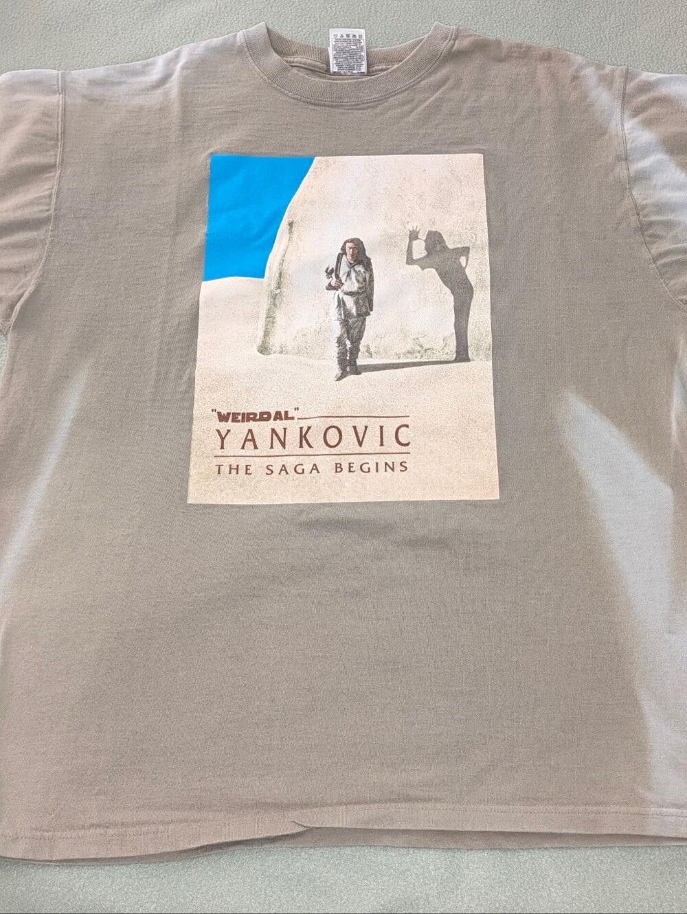 Vintage 1999 Weird Al Yankovic The Saga Begins Shirt XL Star Wars Sun Faded